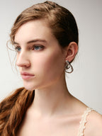 Half-Bow Stud Earrings