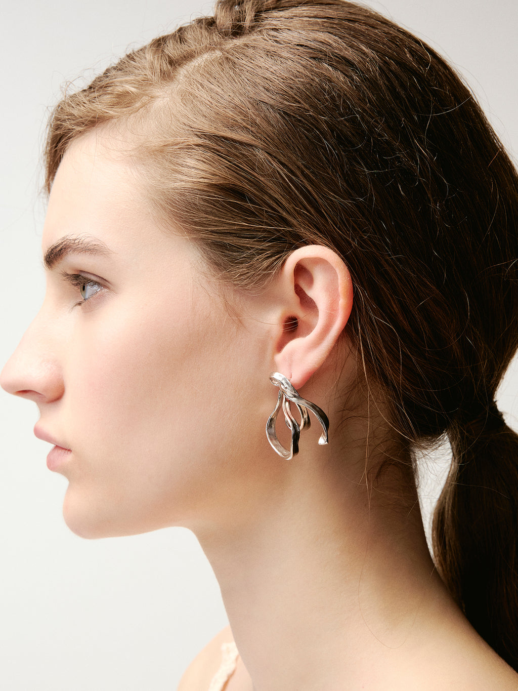 Half-Bow Stud Earrings