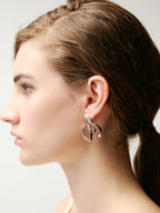 Half-Bow Stud Earrings