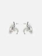 Half-Bow Stud Earrings