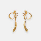 Large Half-Bow Stud Earrings
