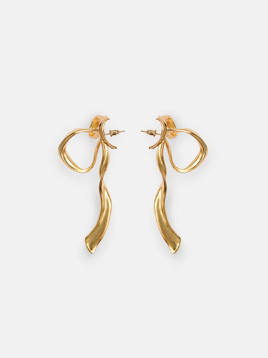 Large Half-Bow Stud Earrings