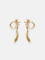 Large Half-Bow Stud Earrings