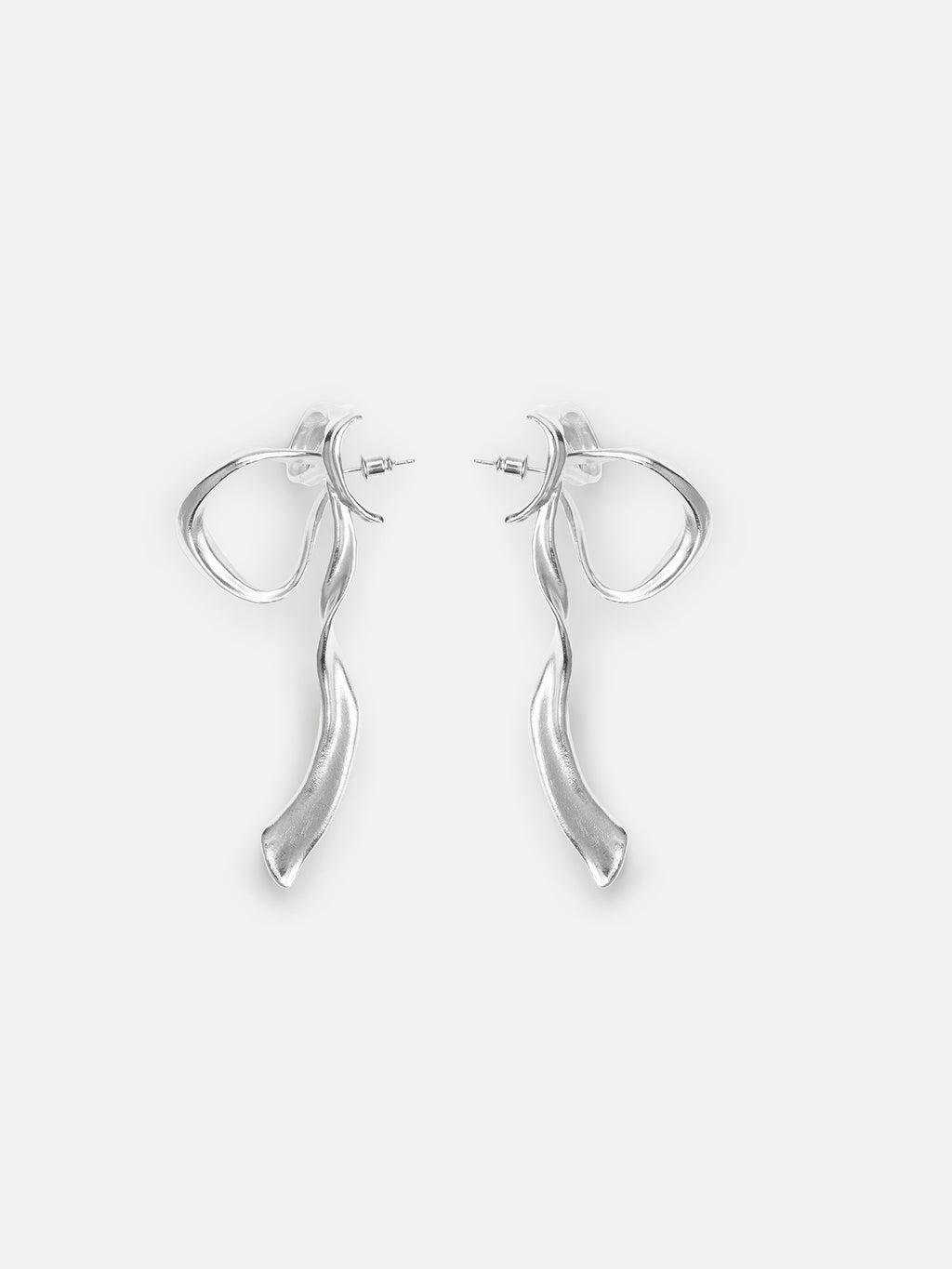 Large Half-Bow Stud Earrings