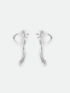 Large Half-Bow Stud Earrings