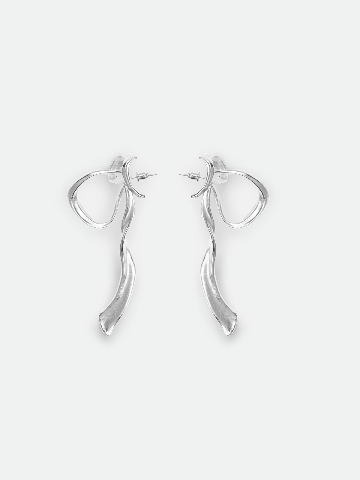 Large Half-Bow Stud Earrings