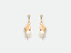 Baroque Pearl Bow Earrings