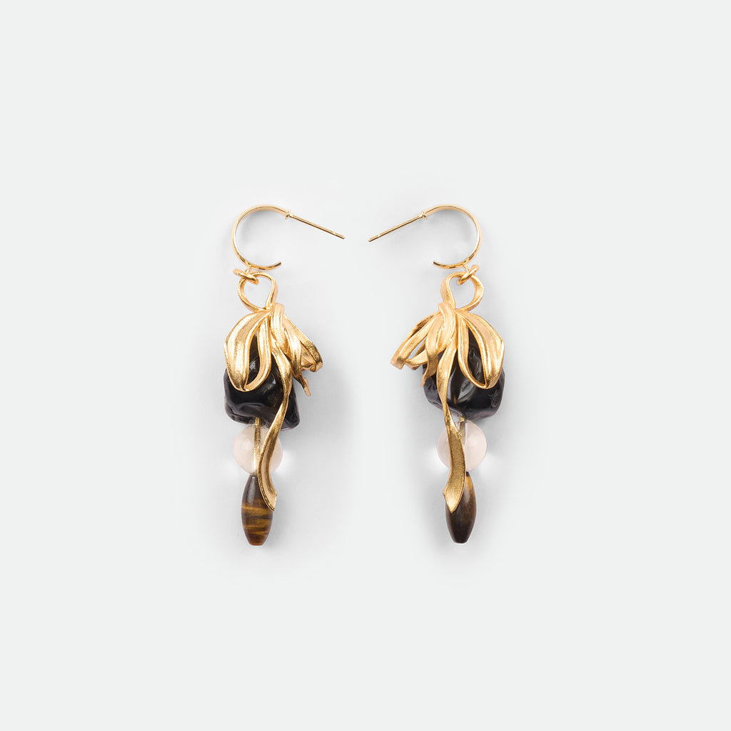 Crystal Embellished Bow Earrings