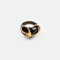 Ribbon Wrapped Natural Stone Ring