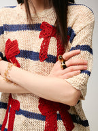 Ribbon Wrapped Natural Stone Ring