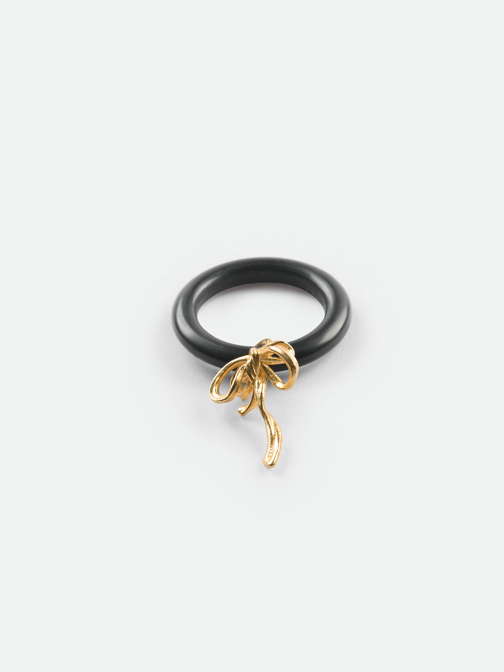 Mini Bow Natural Stone Ring