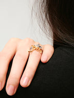 Triple-Band Bow Ring