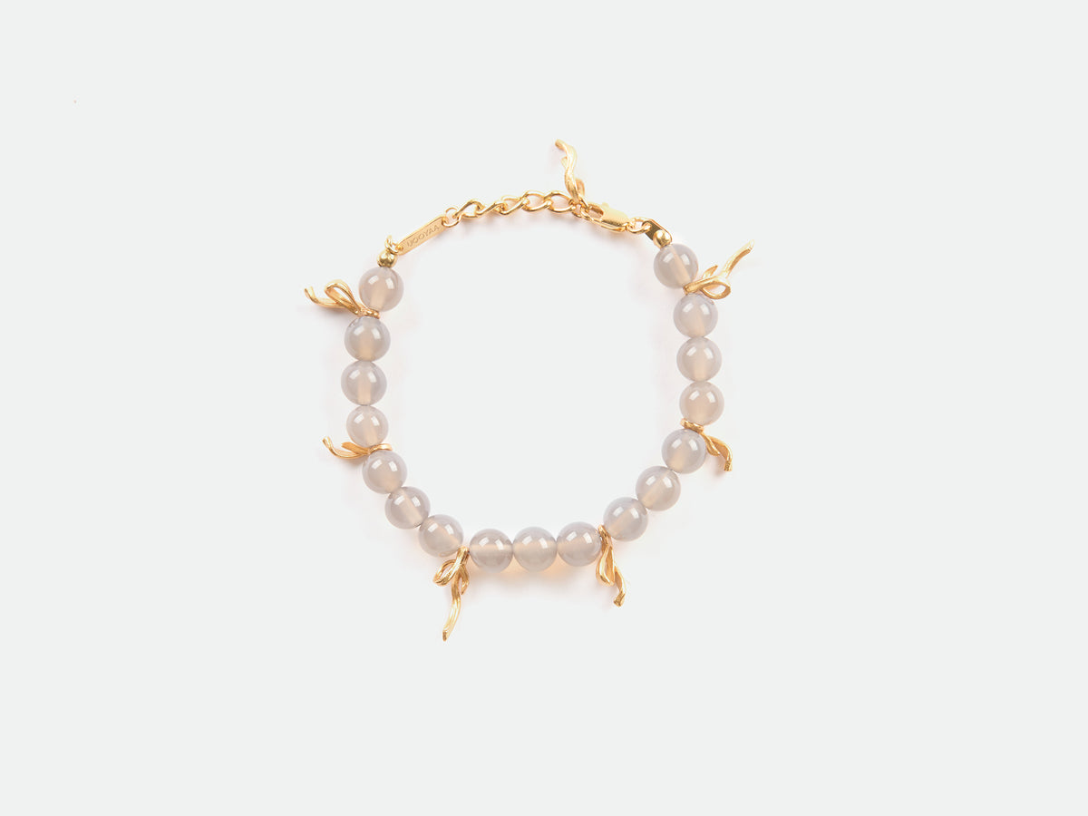 Purple Chalcedony Ribbon Bracelet