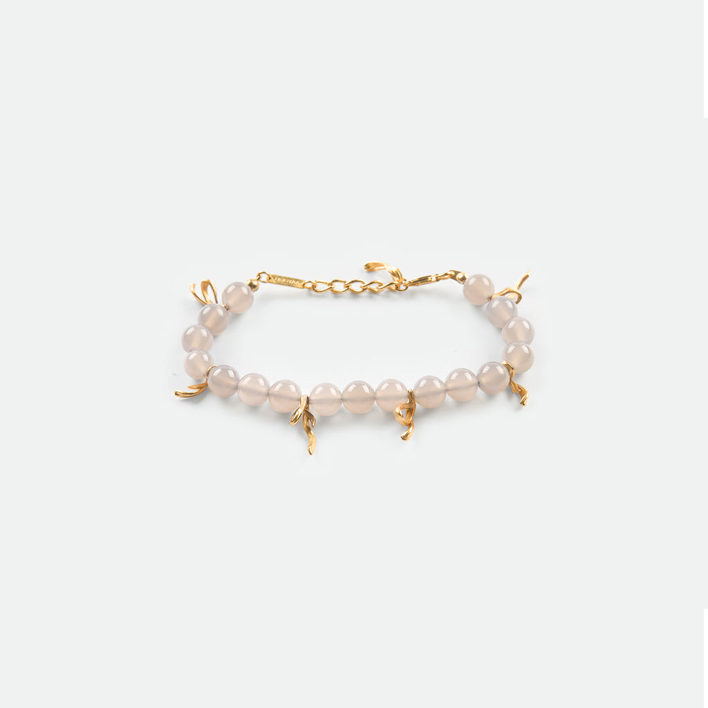 Purple Chalcedony Ribbon Bracelet