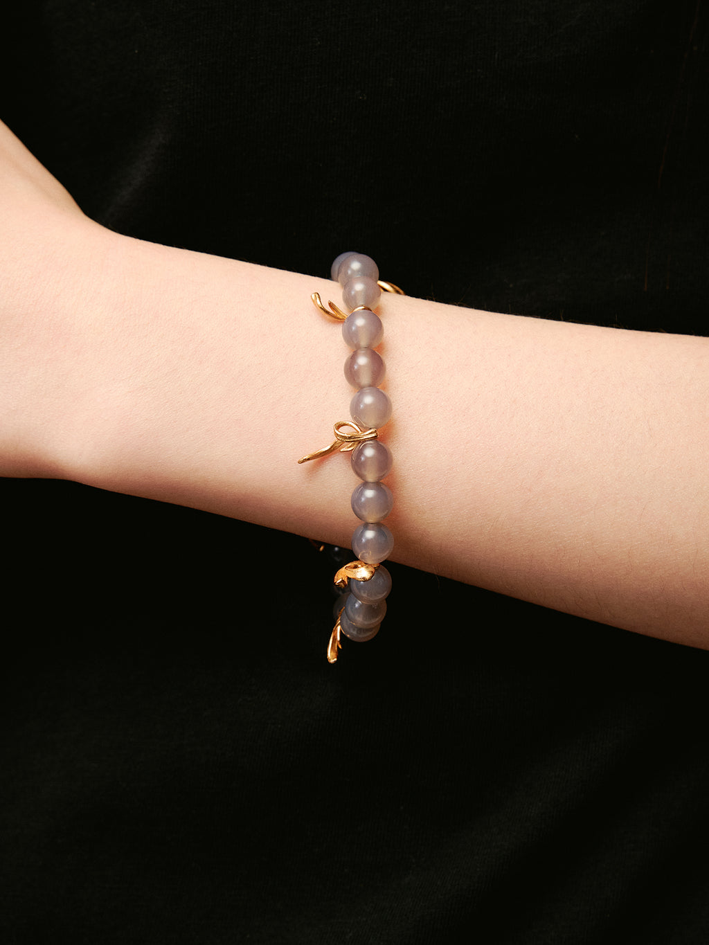 Purple Chalcedony Ribbon Bracelet