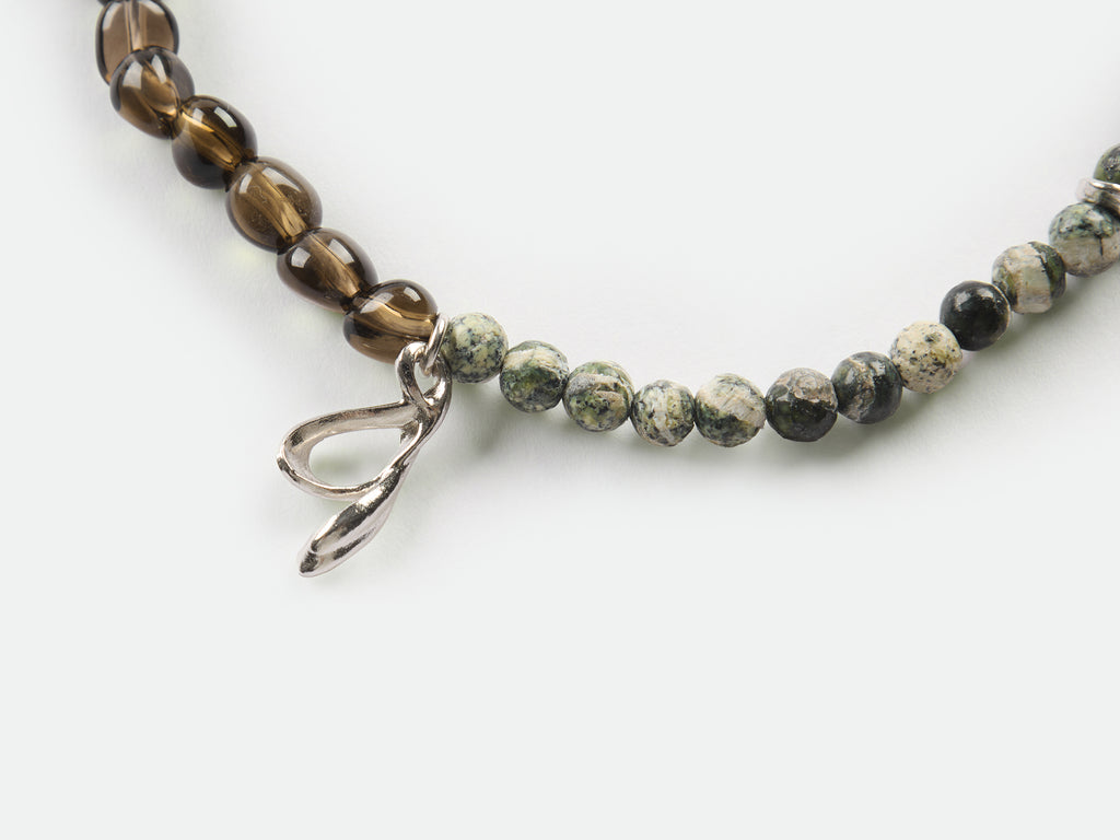 Smoky Quartz Green Kyanite Bracelet