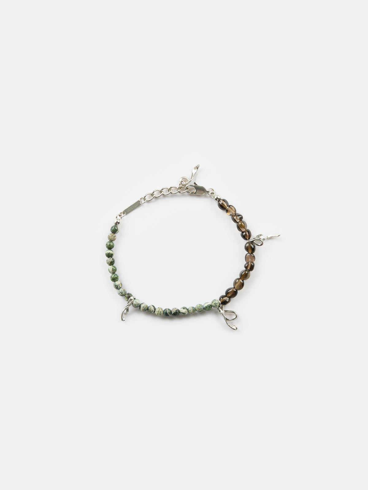 Smoky Quartz Green Kyanite Bracelet