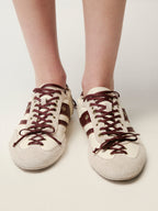 Ancora red leather sneakers