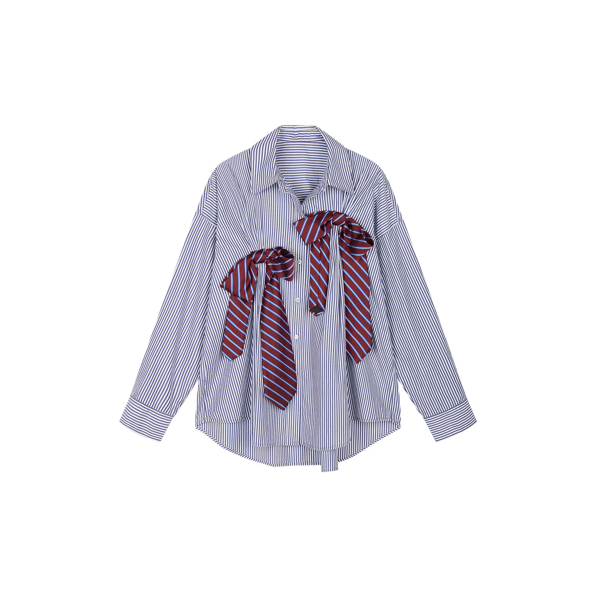 3D tie bow shirt