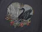 Swan Graphic Print Cotton T-Shirt
