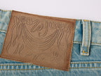 3D twisted seam jeans