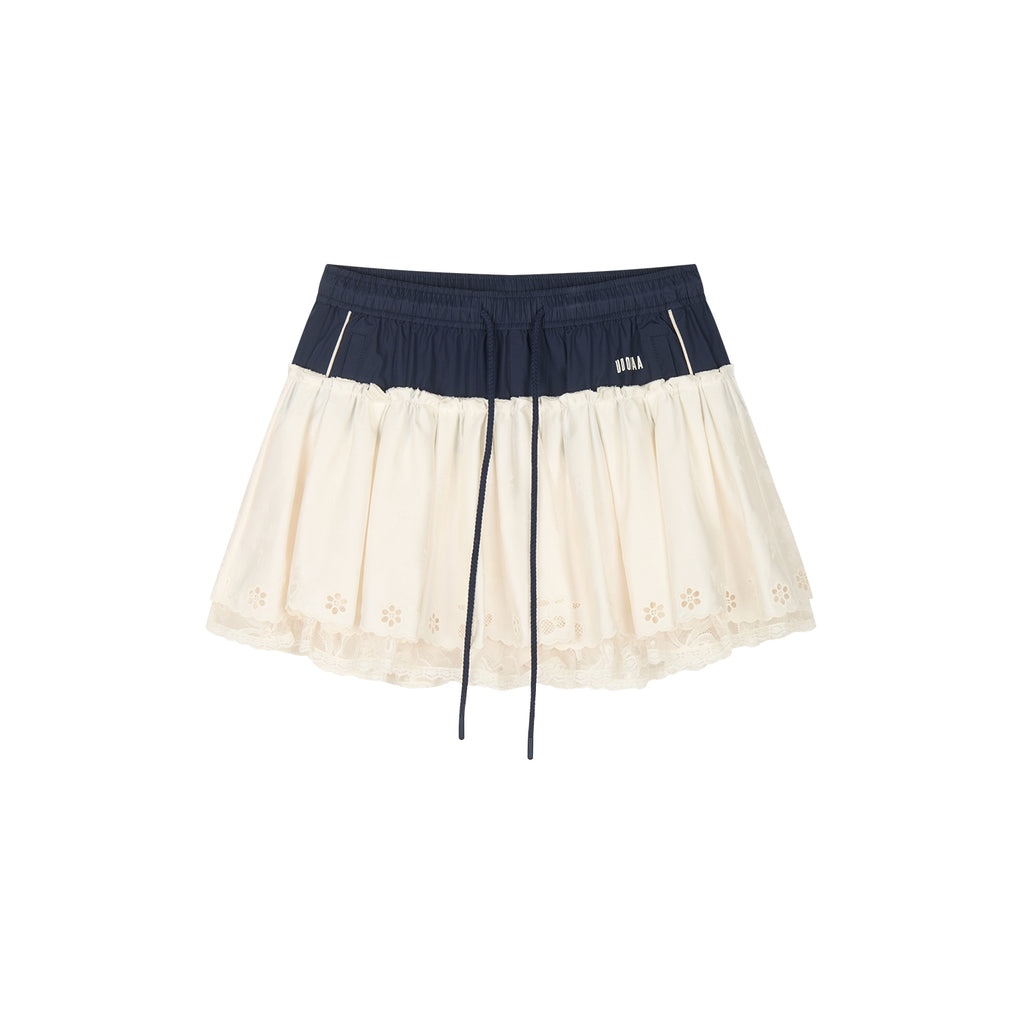 Patchwork mini skirt