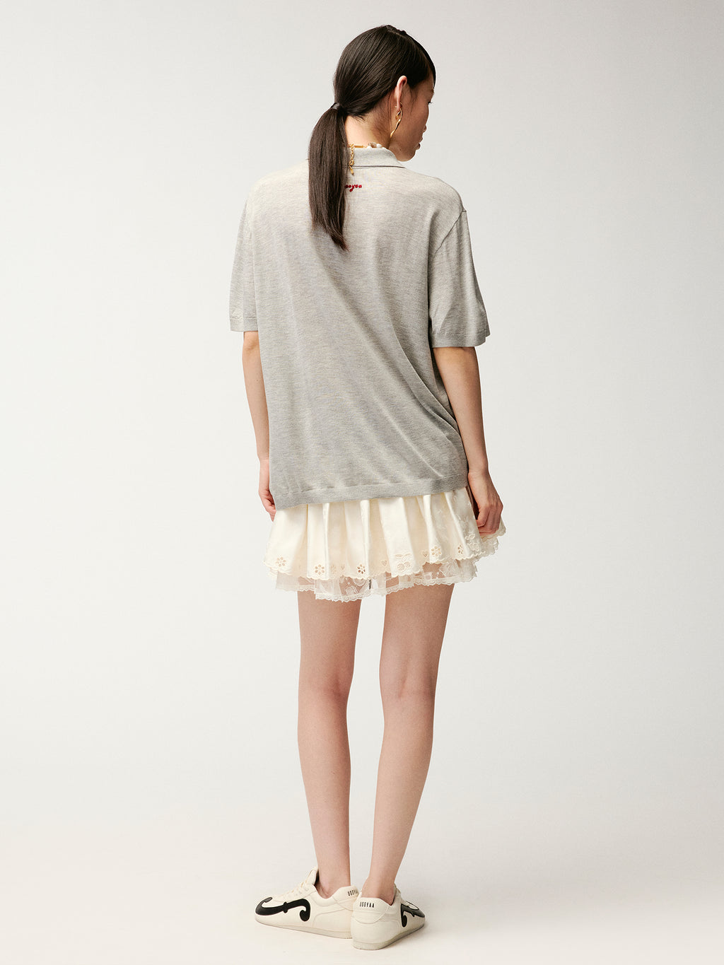 Patchwork mini skirt