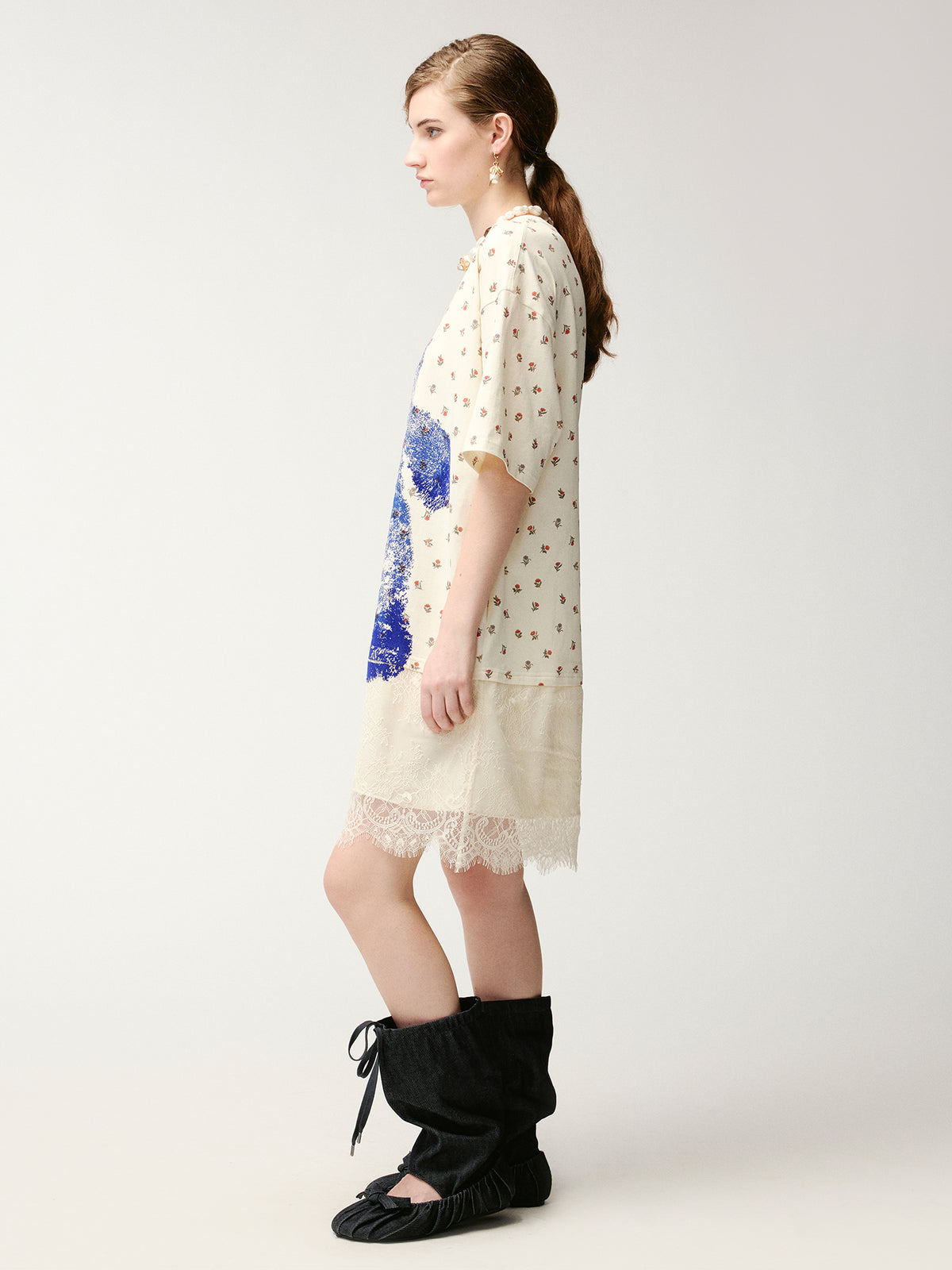 HUG bear print T-shirt dress