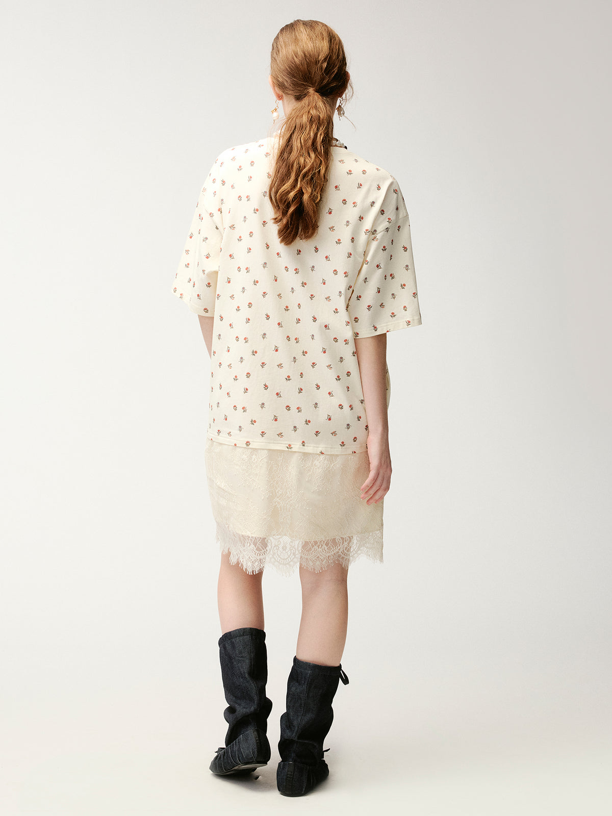 HUG bear print T-shirt dress