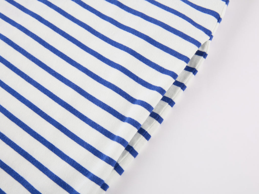 HUG bear print sailor stripe dress