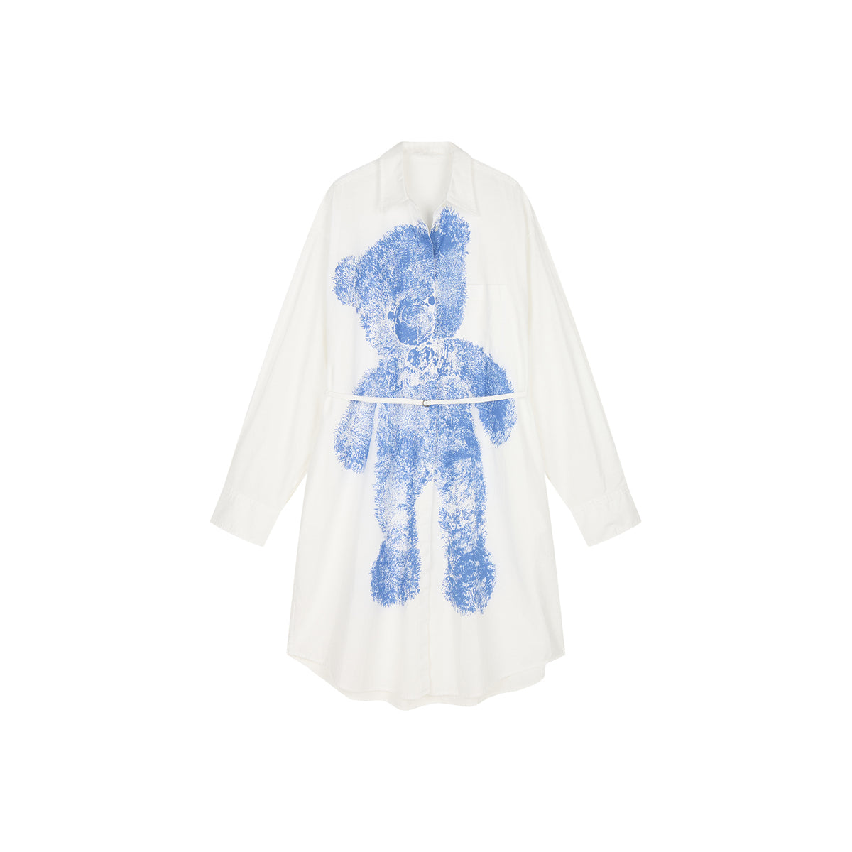 HUG bear print shirt dress