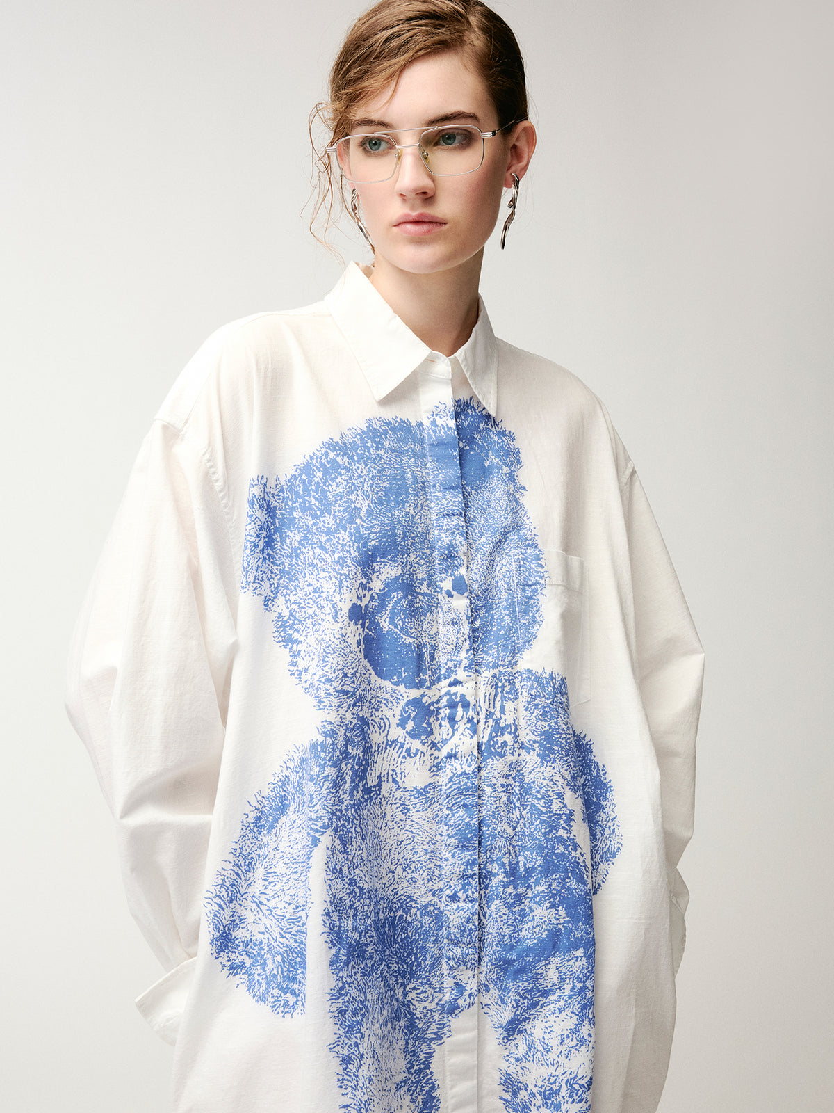 HUG bear print shirt dress