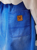 Klein Blue washed cargo skirt