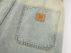 HUG bear print denim shorts