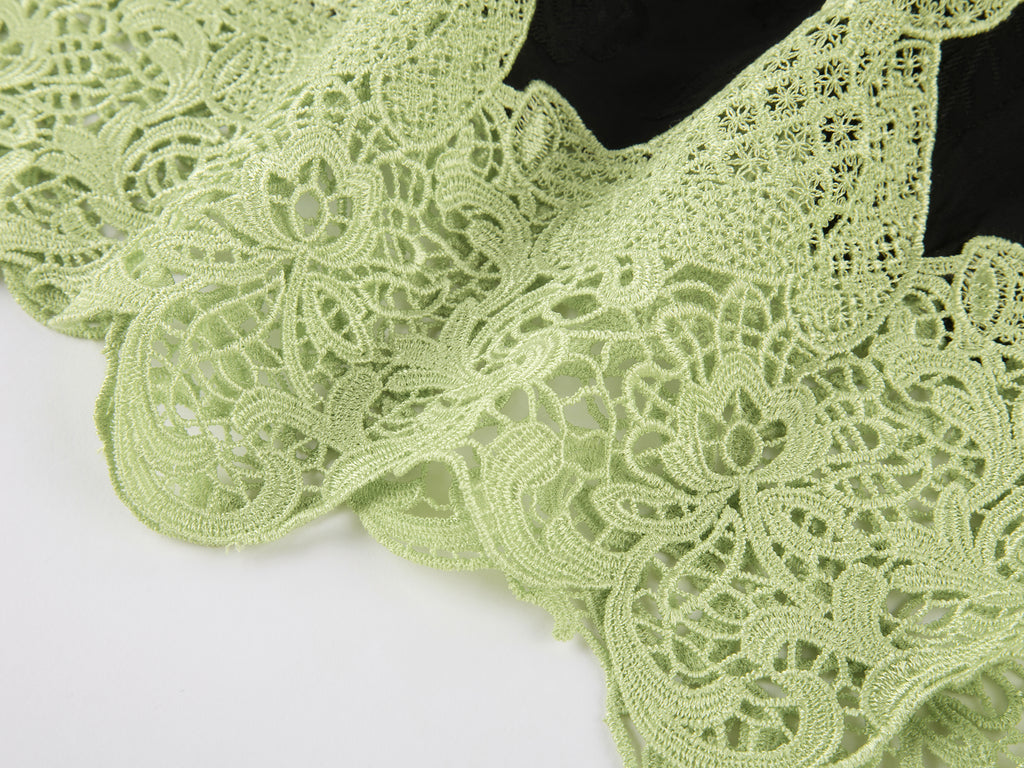 Lace bear jacquard half skirt