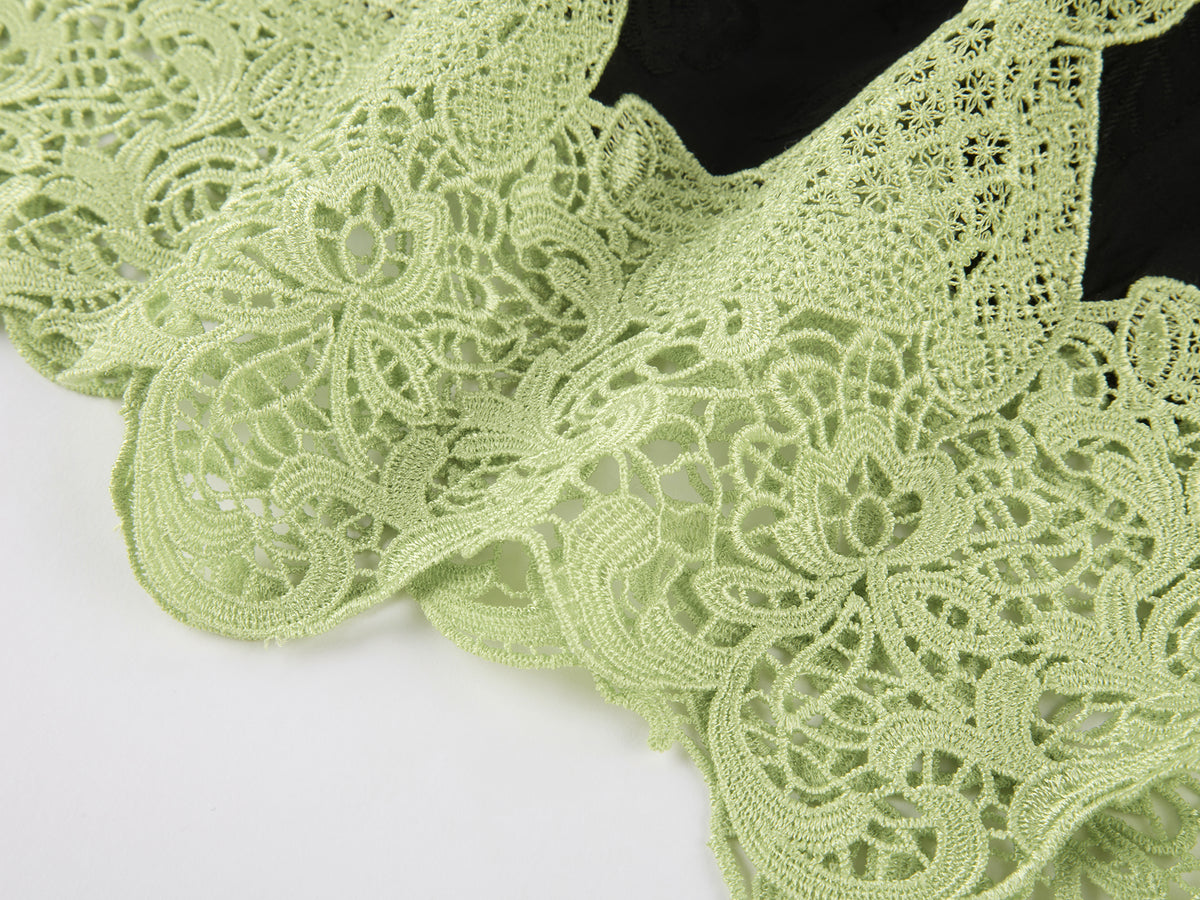 Lace bear jacquard half skirt