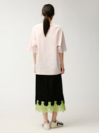 Lace bear jacquard half skirt
