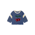 Handmade sporty cherry knit T-Shirt
