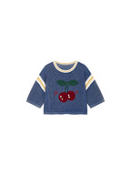 Handmade sporty cherry knit T-Shirt