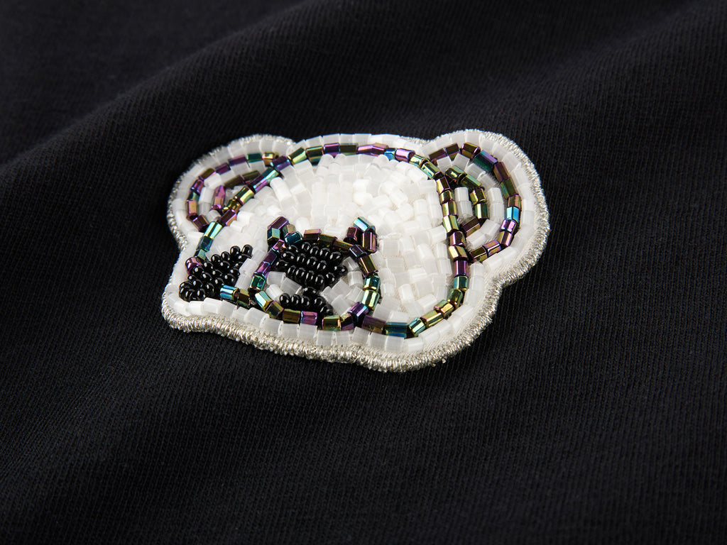 Sad bear embroidered emblem T-Shirt