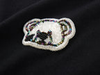 Sad bear embroidered emblem T-Shirt