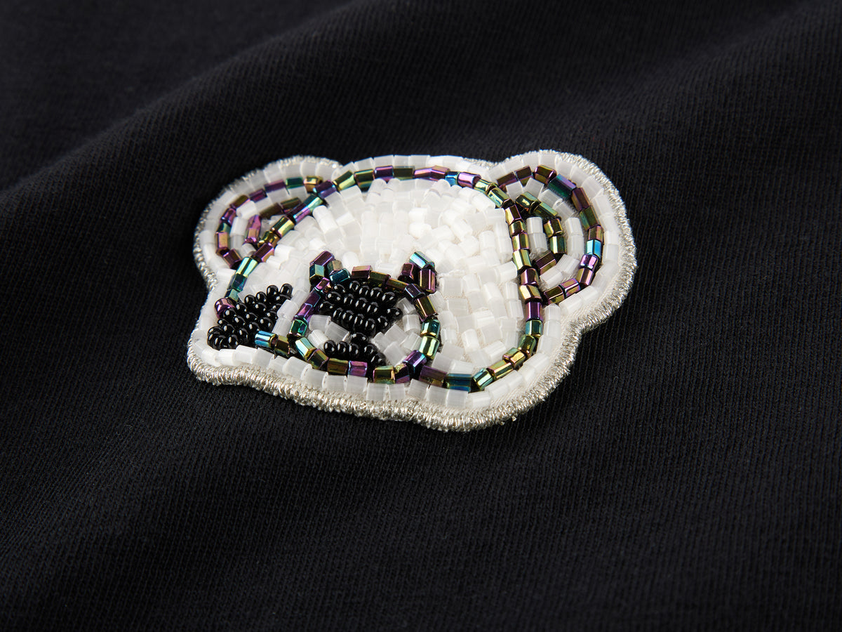 Sad bear embroidered emblem T-Shirt