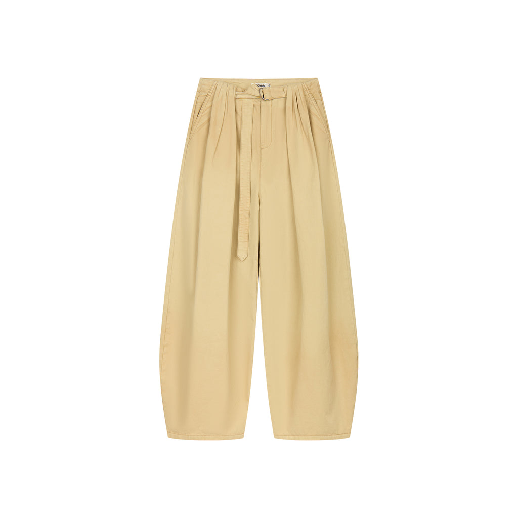 3d pintuck cargo trousers