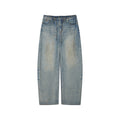 Washed tencel denim trousers