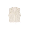 Openwork embroidered wool-blend vest