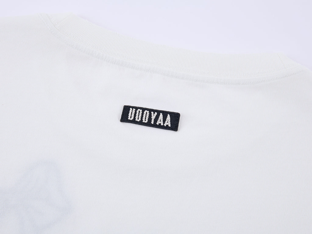 Bow appliqué embroidered T-shirt