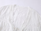 Lace embroidered tea dress