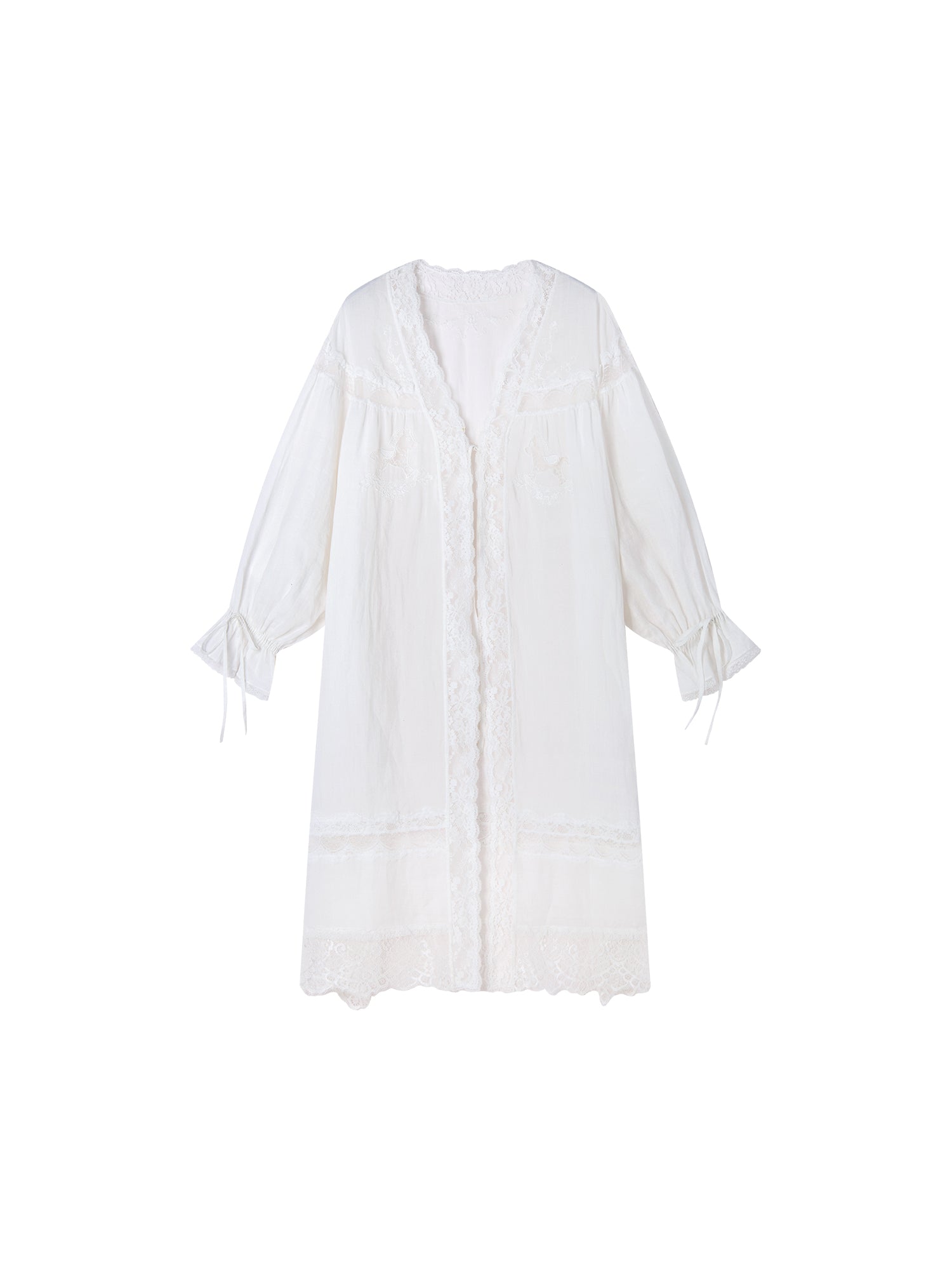 Lace embroidered tea dress
