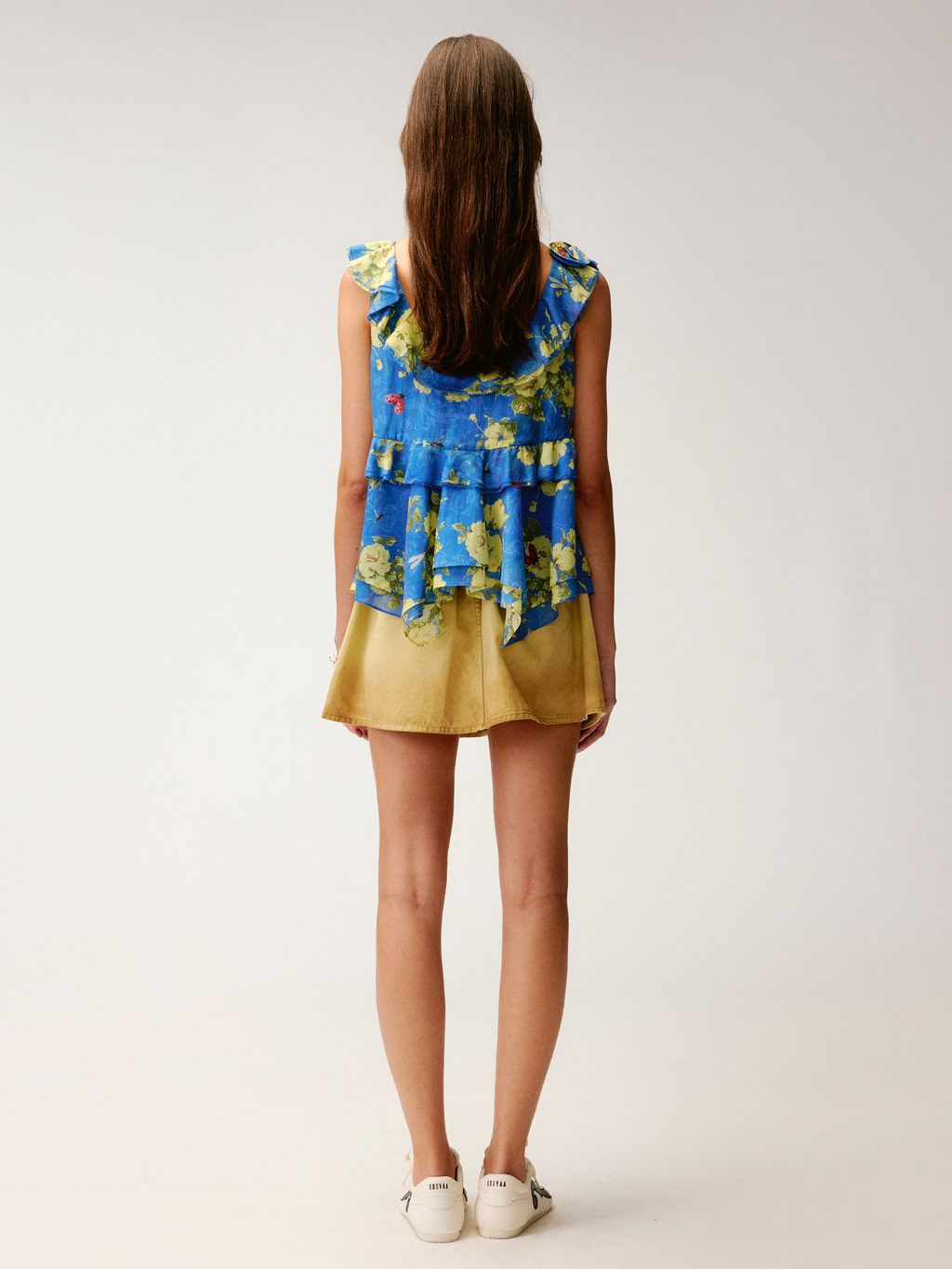 3d floral appliqué cami