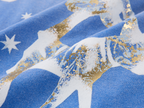 Carnival flock print and foil-stamped T-shirt